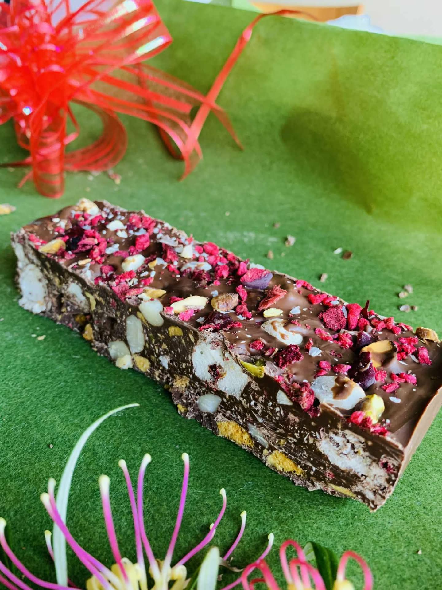 Davidson Plum & Macadamia Rocky Road Bar