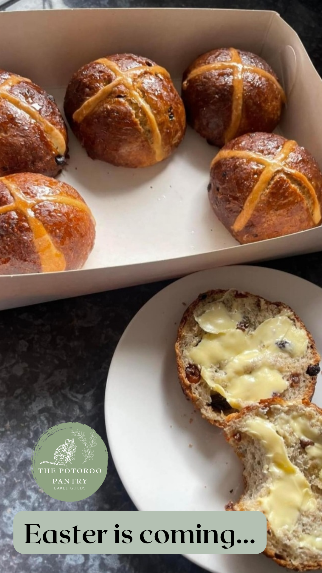 Hot Cross Buns - Freshly Baked (6 or 12 Pack)