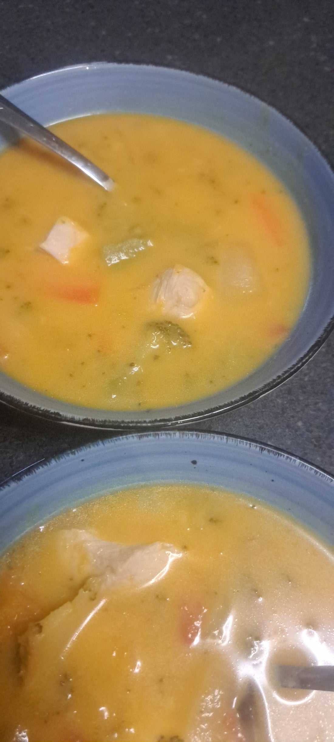 Creamy Thai Vegetable soup in a bowl