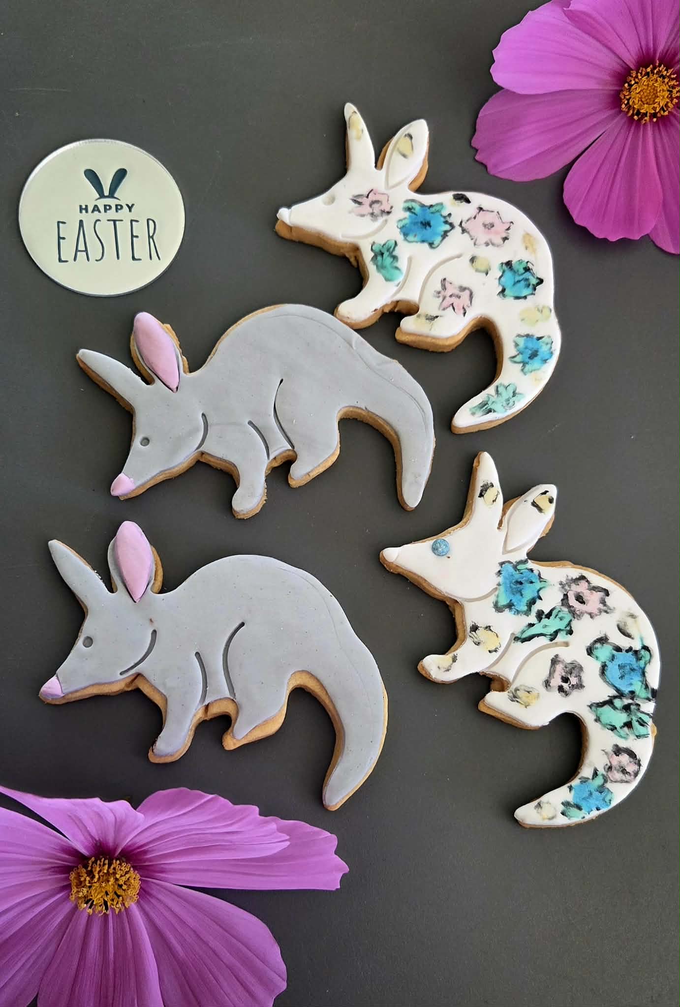 Easter Bilby Fondant Biscuits