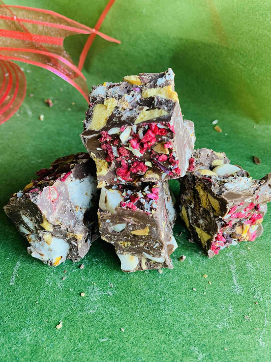 Davidson Plum & Macadamia Rocky Road Bites
